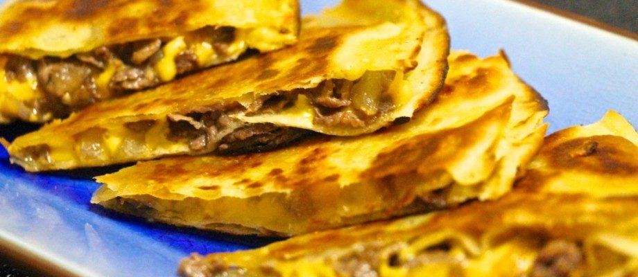 Beef and cheese tortillas