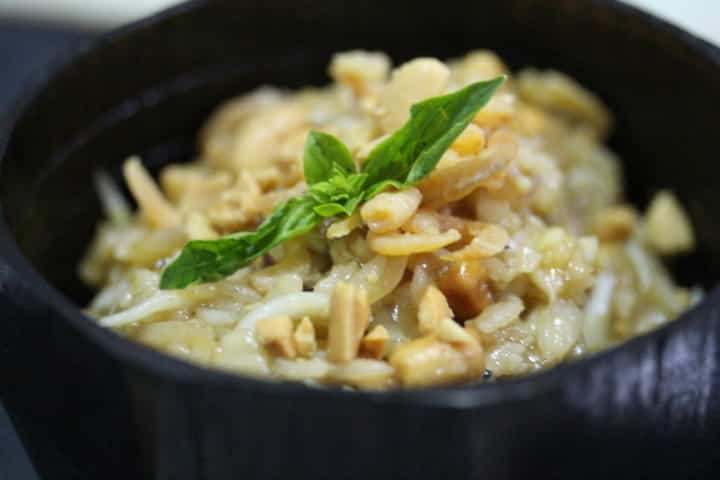 Coconut Jelly Fried Rice with Baby Shrimps