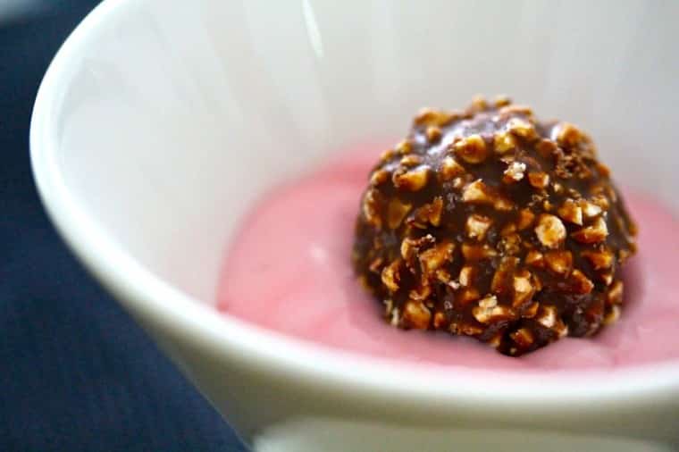 ferrero rocher with fruit yoghurt recipe