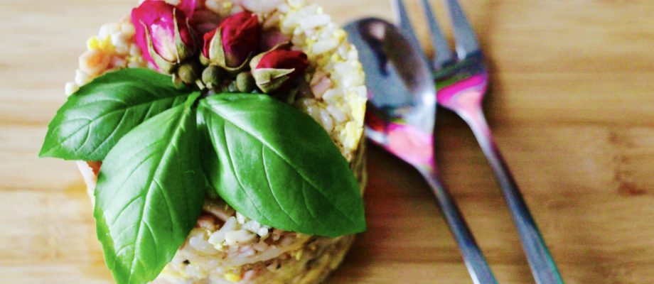 Breakfast Egg Fried Rice Stackers