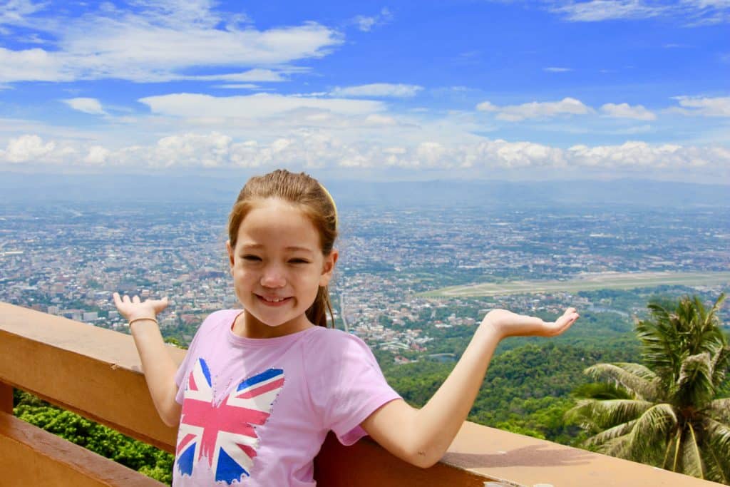 Chiang Mai review Amy overlooking the city