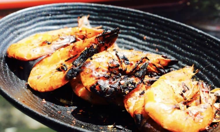 delicious BBQ prawns: prawn recipes