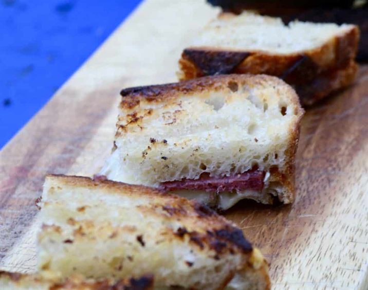 ChillaxBBQ Spanish-Style 3-Cheese Iberico Salami Toasties