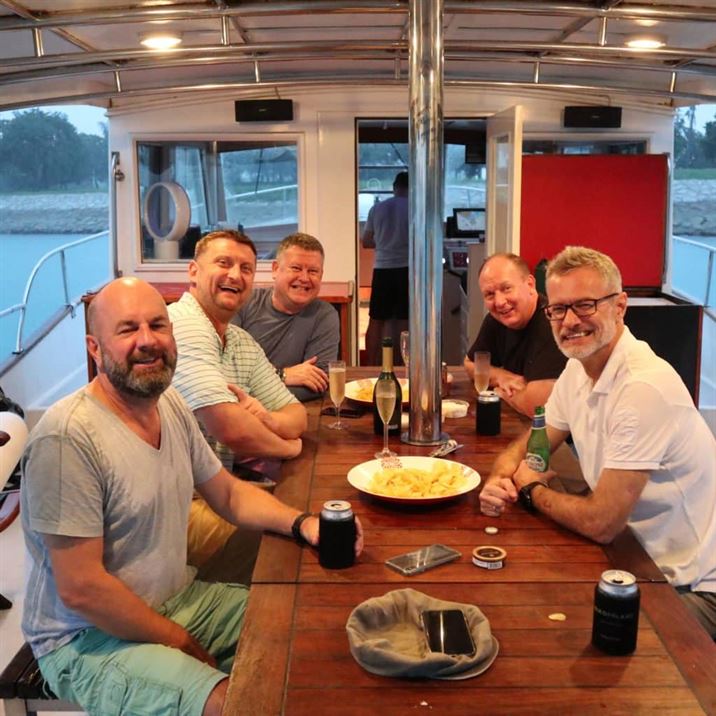 ChillaxBBQ Chef Table on a Bum Boat