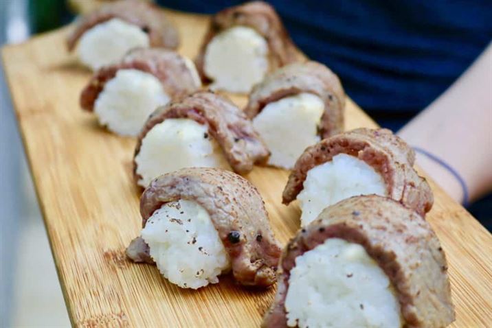 Seared Steak Sushi with Horseradish