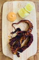 Smoky Paprika Octopus 'w' Sriracha & ChillaxBBQ Dinner