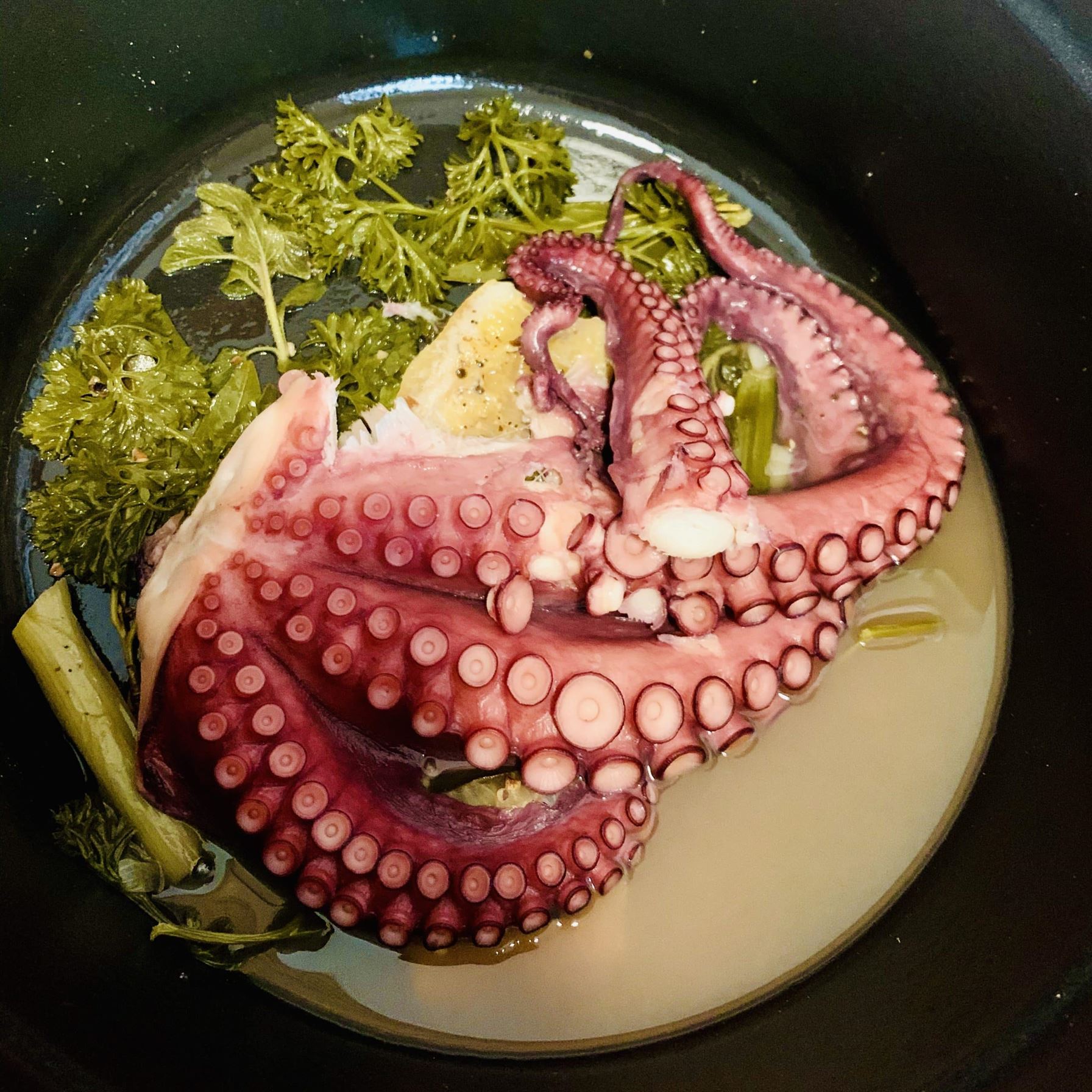 Smoky Paprika Octopus 'w' Sriracha & ChillaxBBQ Dinner