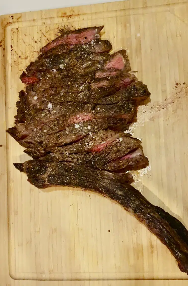 roast dinner carved tomahawk