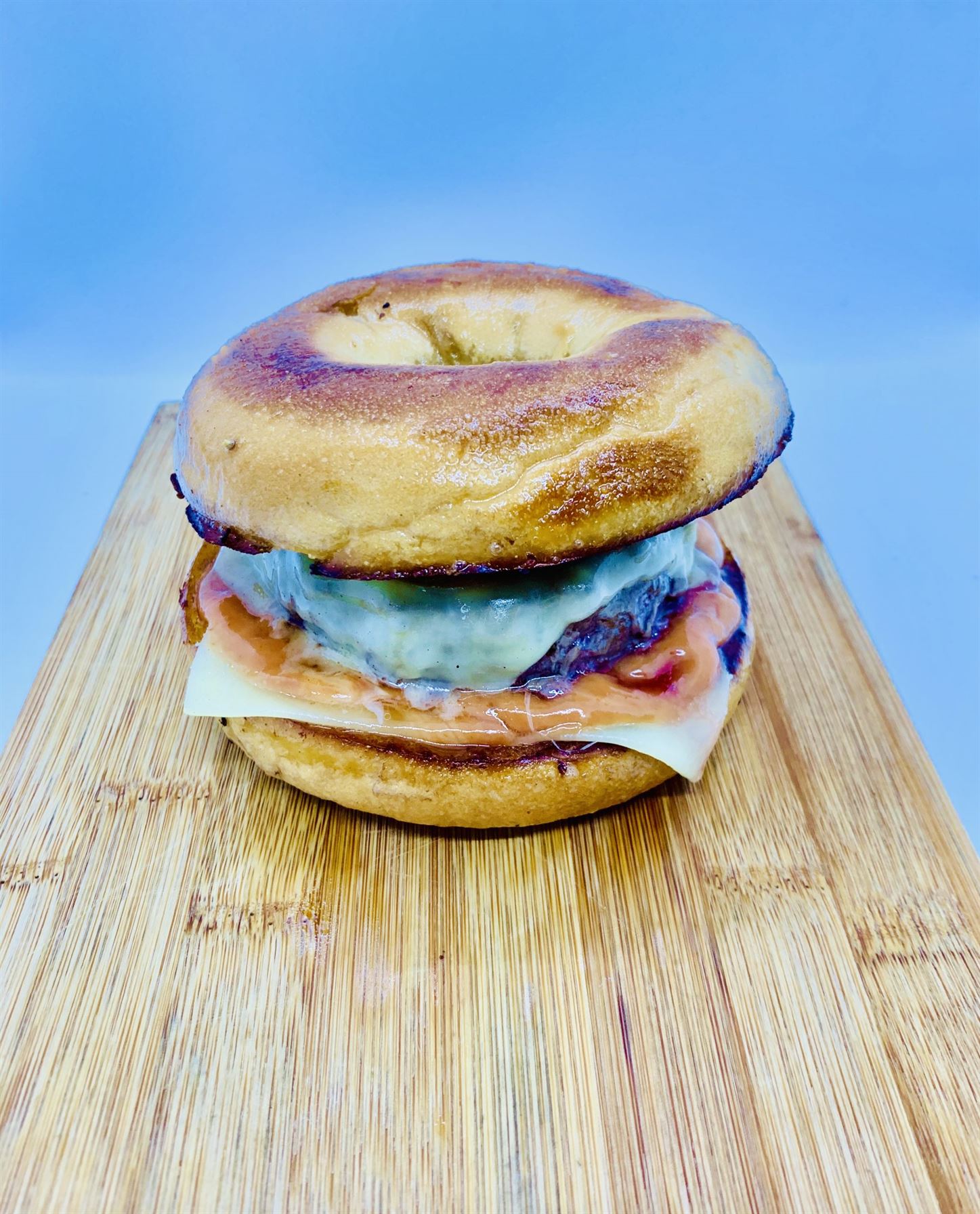 ChillaxBBQ Stay@Home Recipes #45 - Brekkie Burger Bagel
