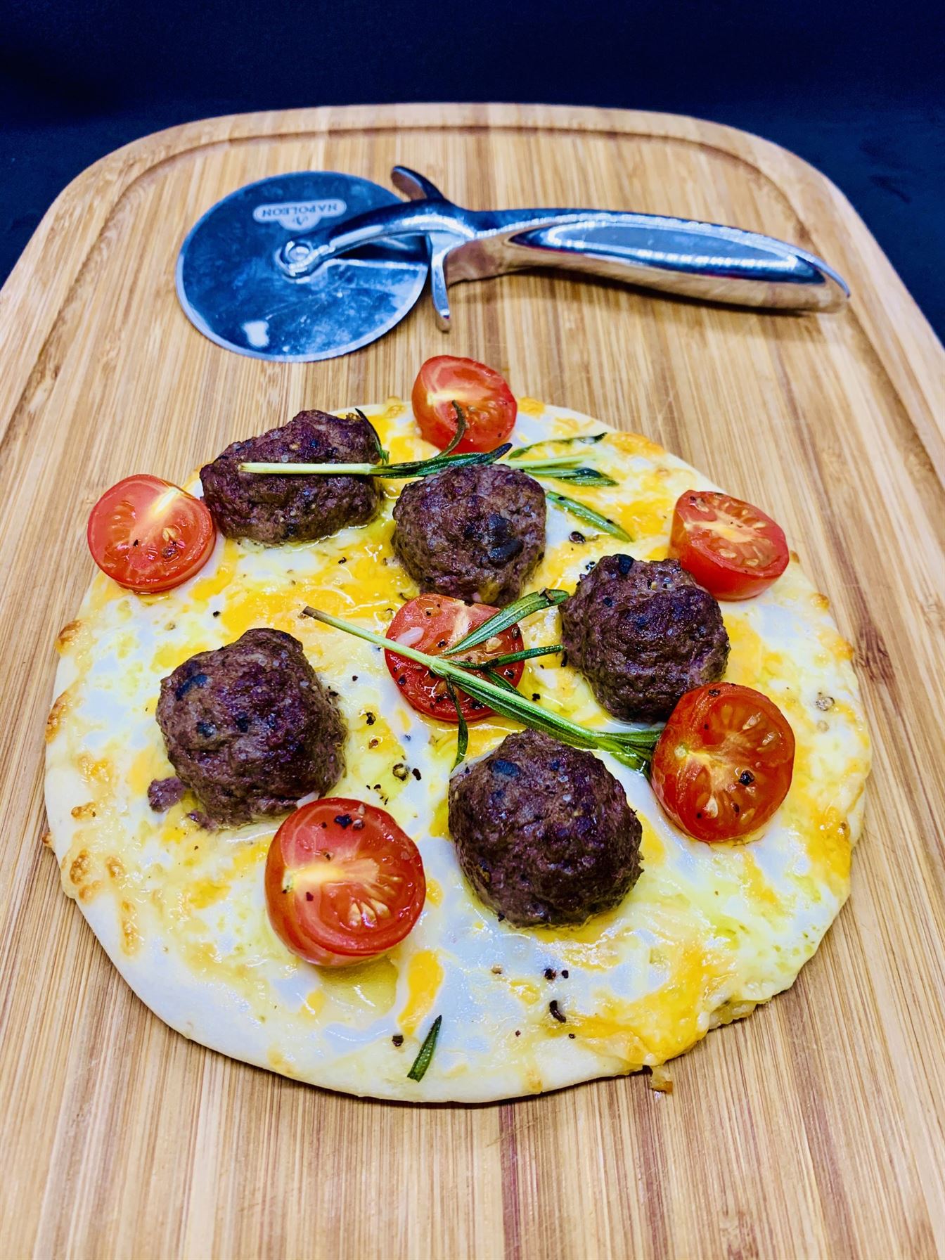 Best Kids Pizza Recipe with Wagyu and Black Truffle Meatballs