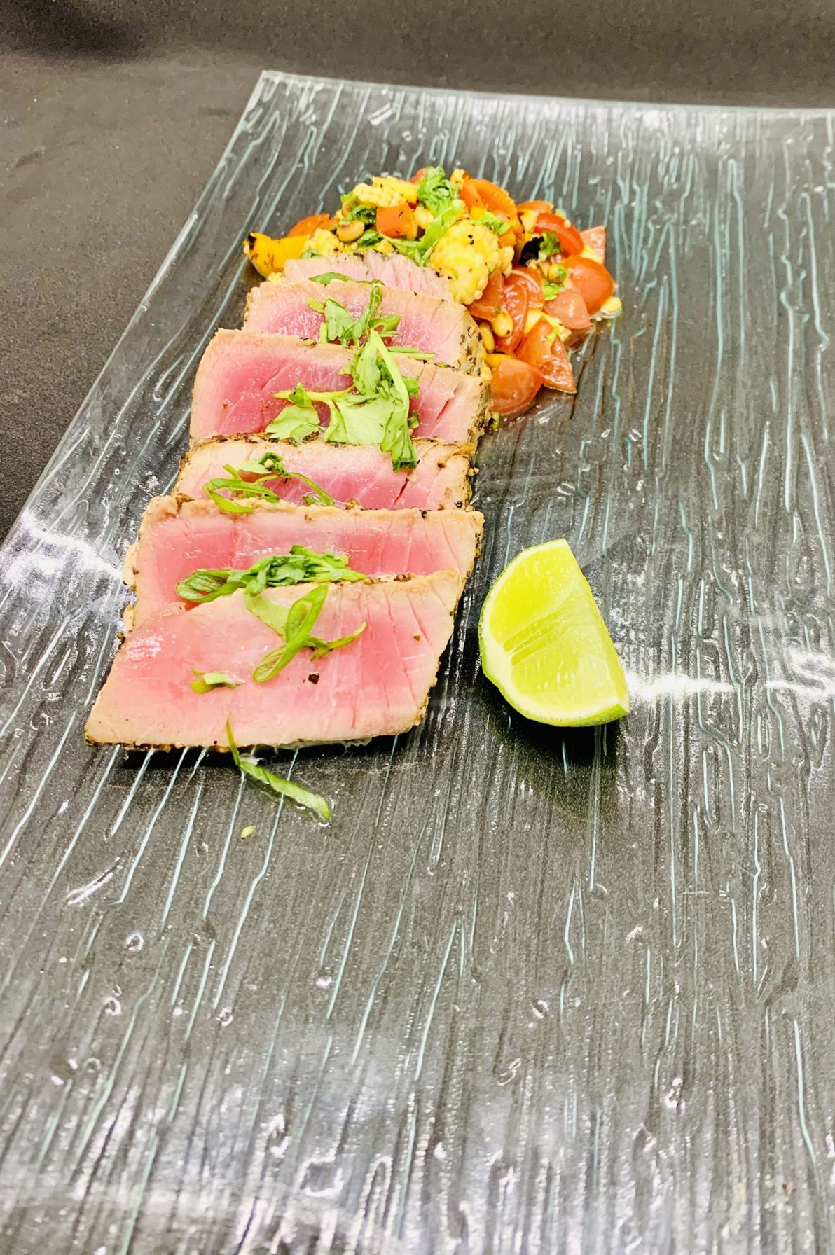 Tuna Tataki 'w' Red Salsa