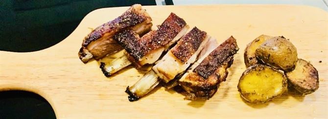 Honey-Roast Lamb Spare Ribs