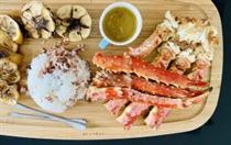 Steamed King Crab 'w' Citrus & Garlic