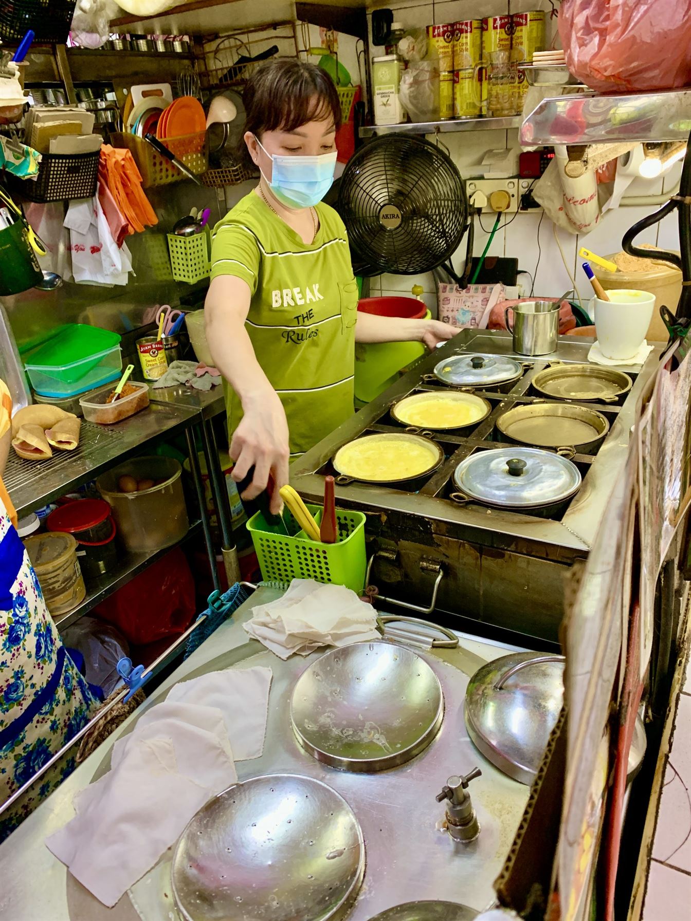 Savoury Pancakes in a Hawker