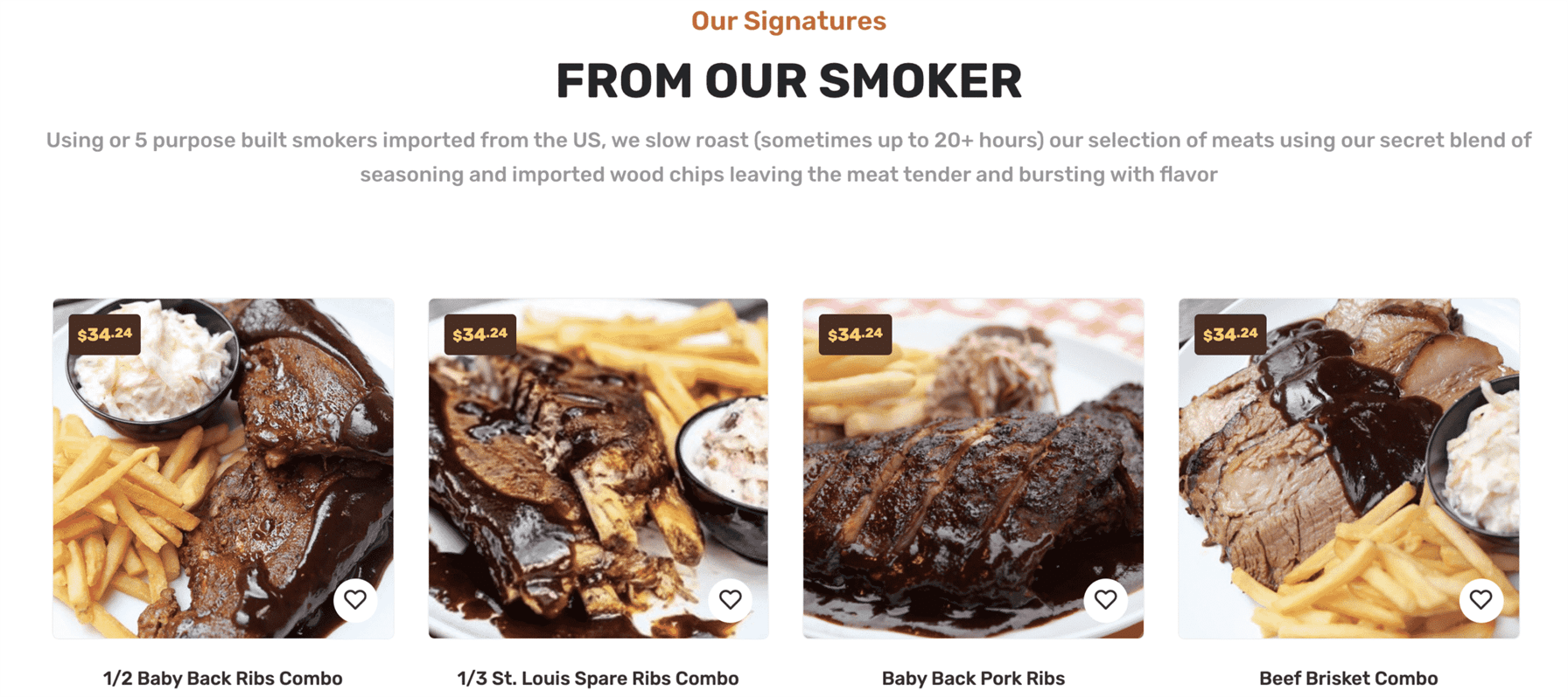 smoked meats USA stule 