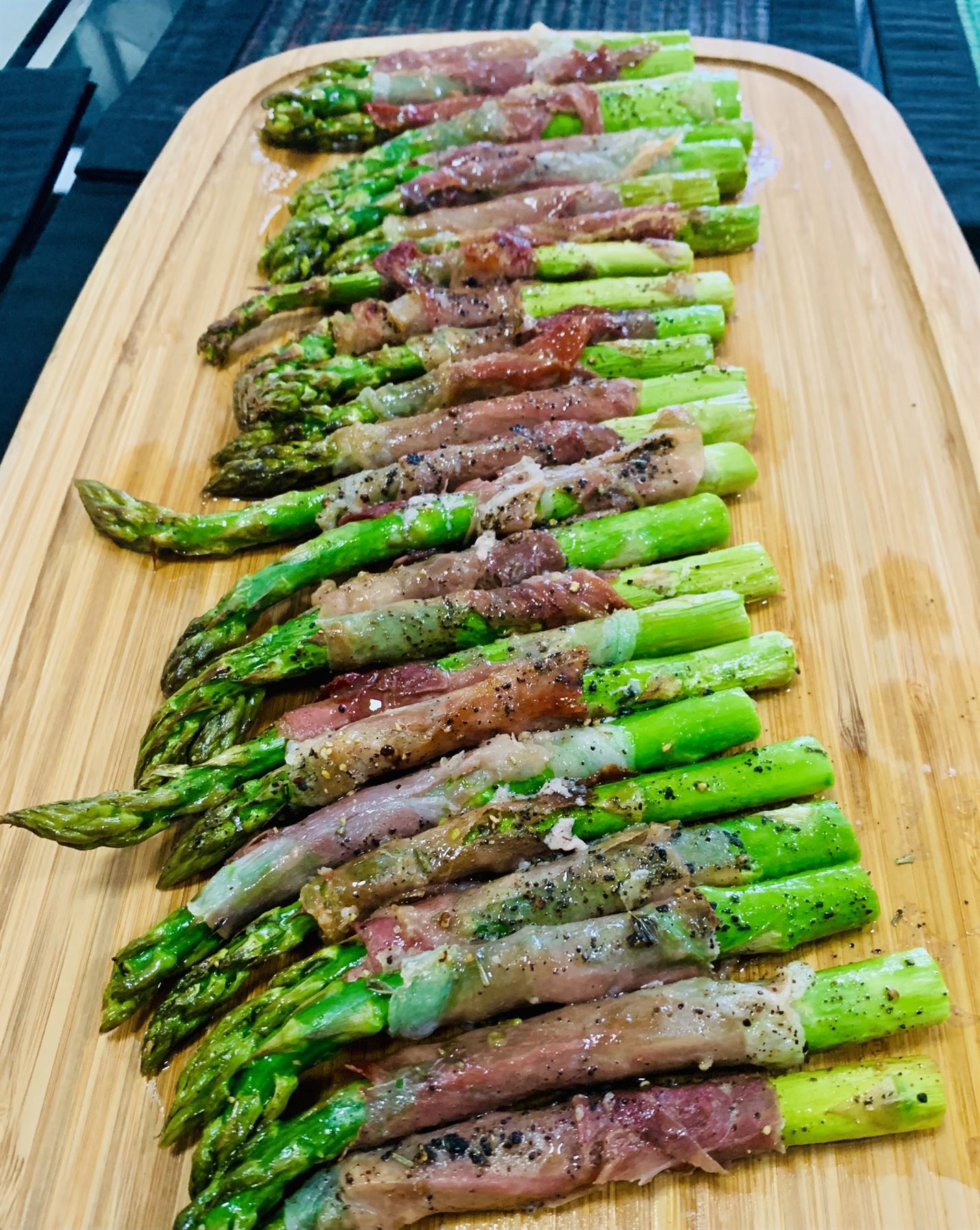 T-Bone 'w' Prosciutto Wrapped Asparagus