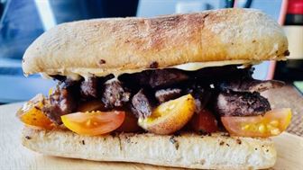 Hanger Steak & Heirloom Tomatoes 'w' Bearnaise Sauce Toastie - ChillaxBBQ
