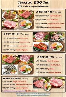 Yun Ga Traditional Korean BBQ Menu