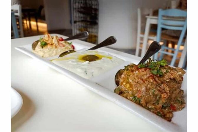 3 Dip Platter 1 Blu Kouzina Siglap - Incredible Greek Restaurant