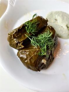 DOLMADES vine leaves filled with rice & herbs