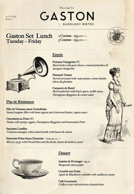 Gaston Best Set Lunch