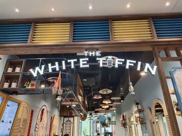 The White Tiffin Entrance at Changi City Point