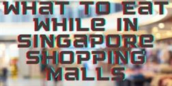 What to Eat while in Singapore Shopping Malls