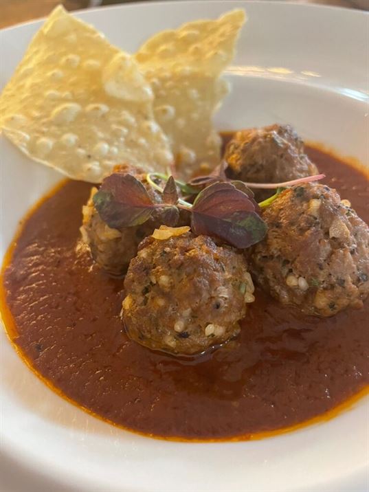 The Dempsey Project Menu - Albondigas (Meatballs) in Morita