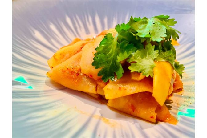 Kubo Woodfired Kitchen Review 2022 green mango kimchi Kubo Singapore: Incredible Woodfired Kitchen Review (2023)