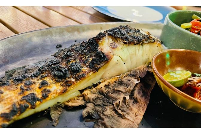 Kubo Woodfired Kitchen Review 2022 grilled barramundi Kubo Singapore: Incredible Woodfired Kitchen Review (2023)