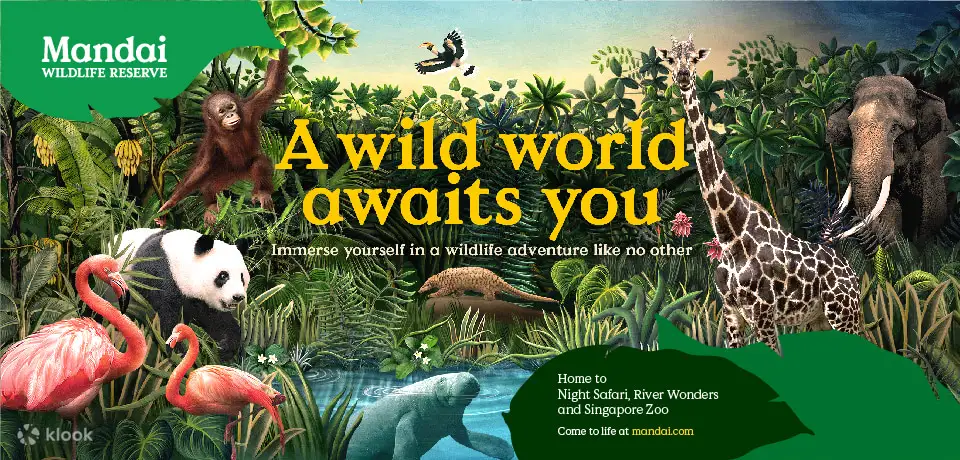 Mandai Wildlife Reserves 2 in 1 Singapore Zoo & River Wonders