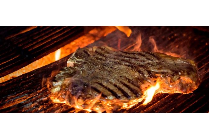 bedrock bar and grill steak on bbq Bedrock Bar & Grill