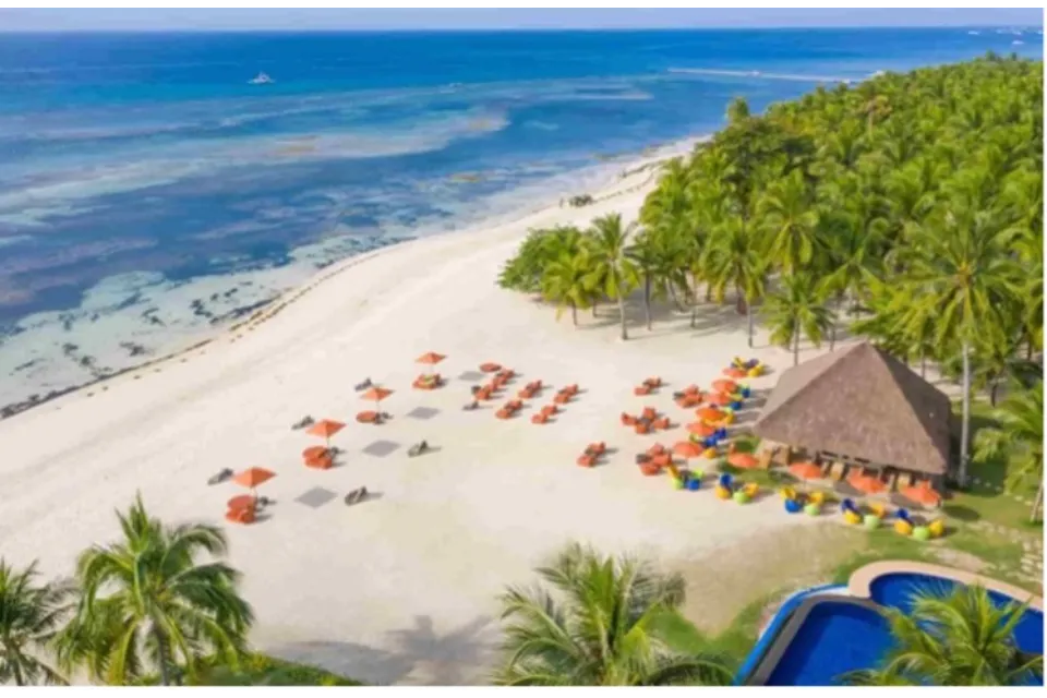 south palms resort panglao beach arial