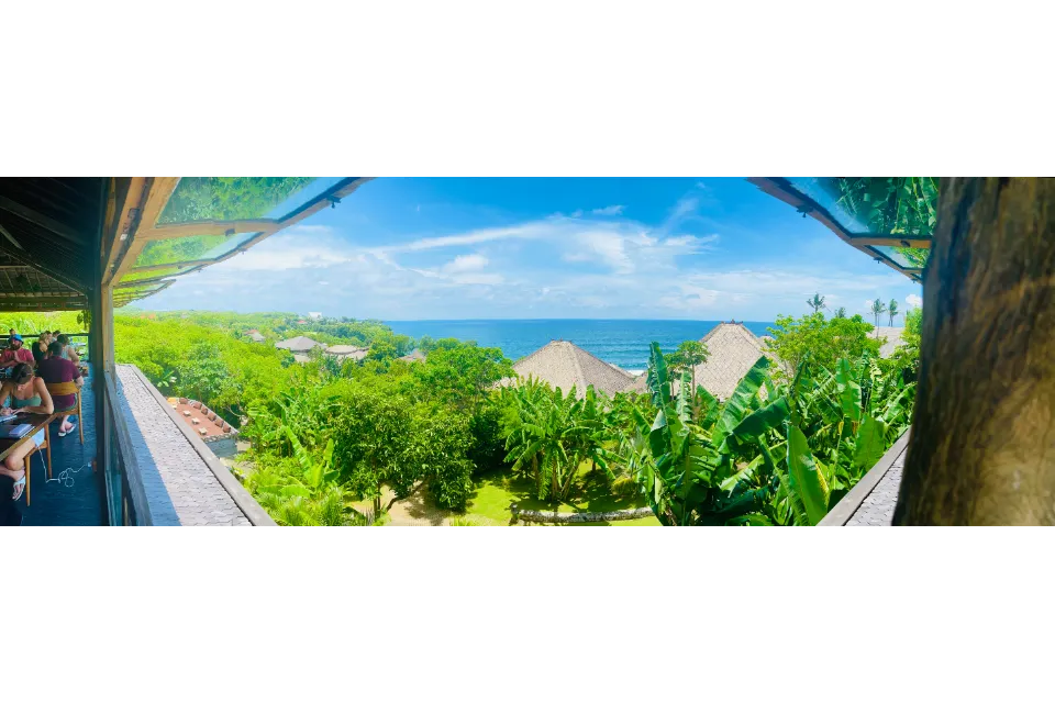 Mana Uluwatu Restaurant Sea View pano