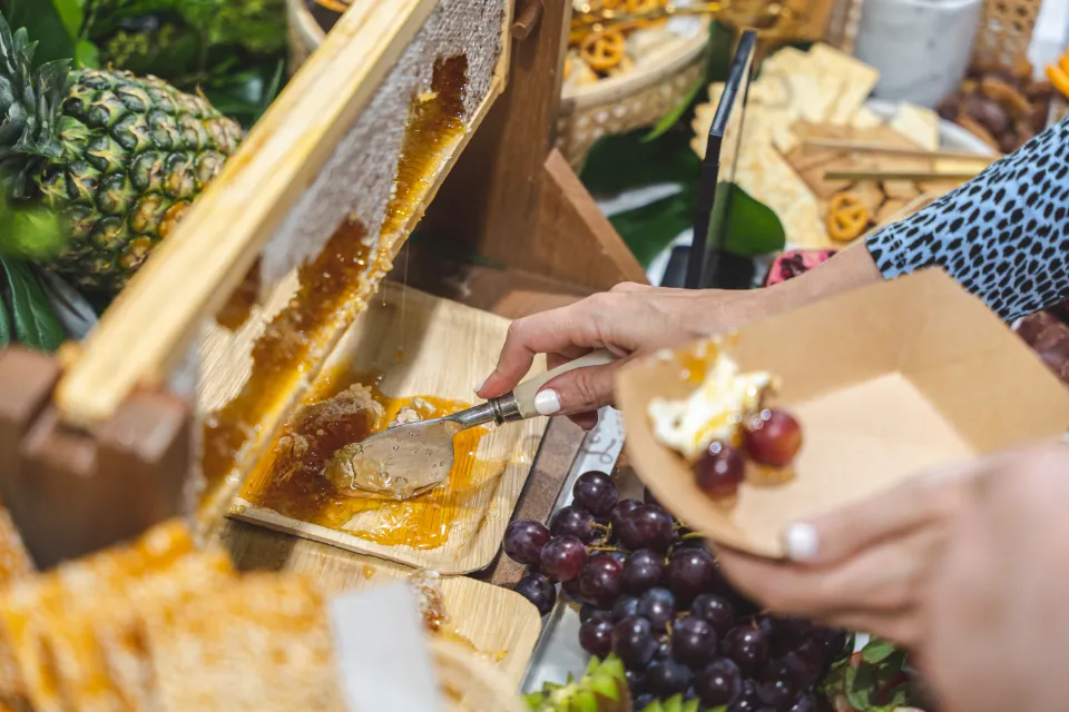 lush platters and the cheese shop honeycomb