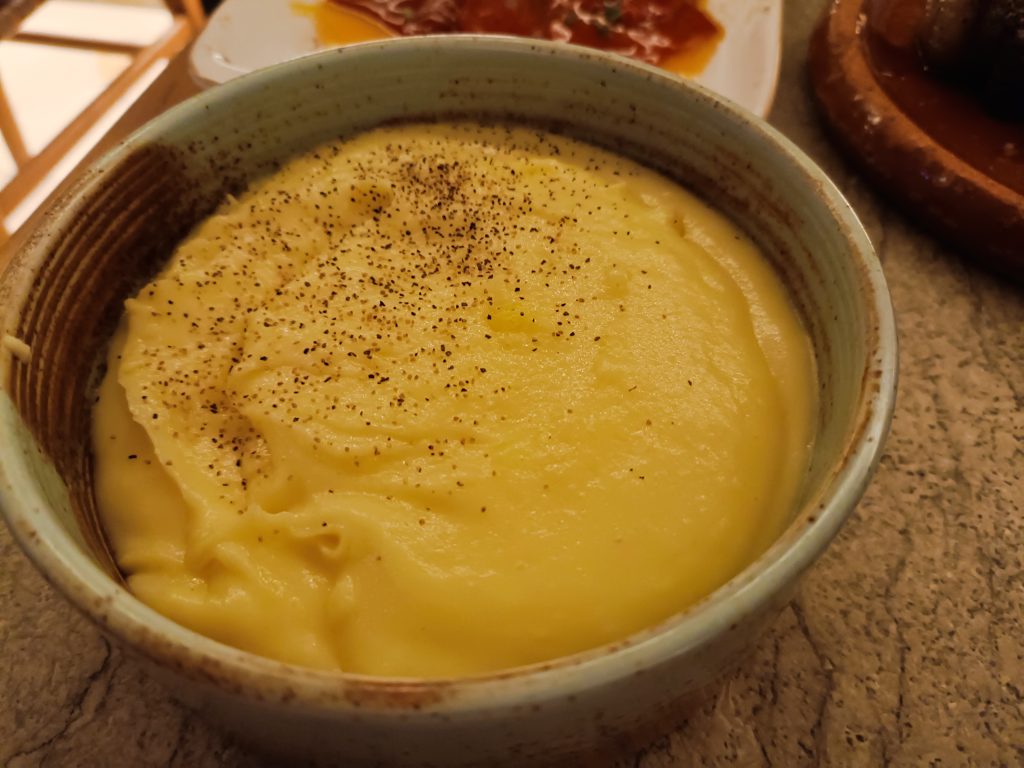 Smoked mash Bintje potato with smoked butter