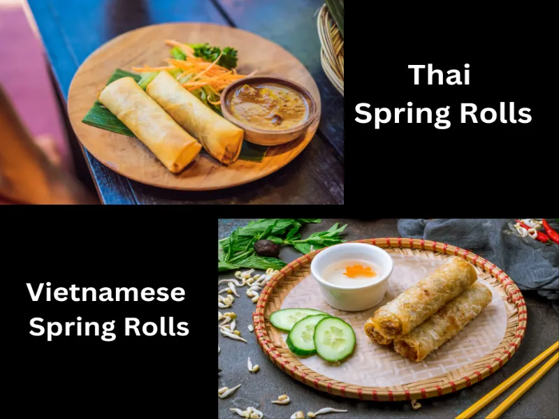 Thai Spring Rolls vs Vietnamese Spring Rolls Thai vs Vietnamese Spring Rolls