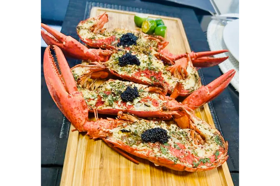 Meat Collective Lobster with Sage and Garlic Butter and Caviar
