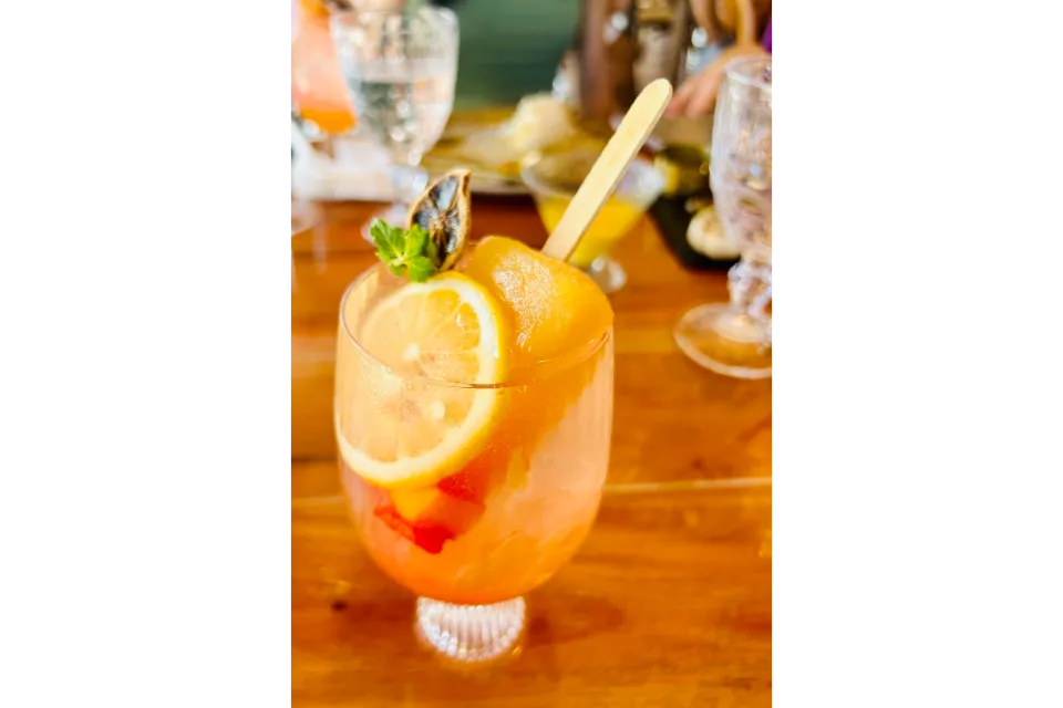 Mosa Restaurant Mocktail with Popsicle