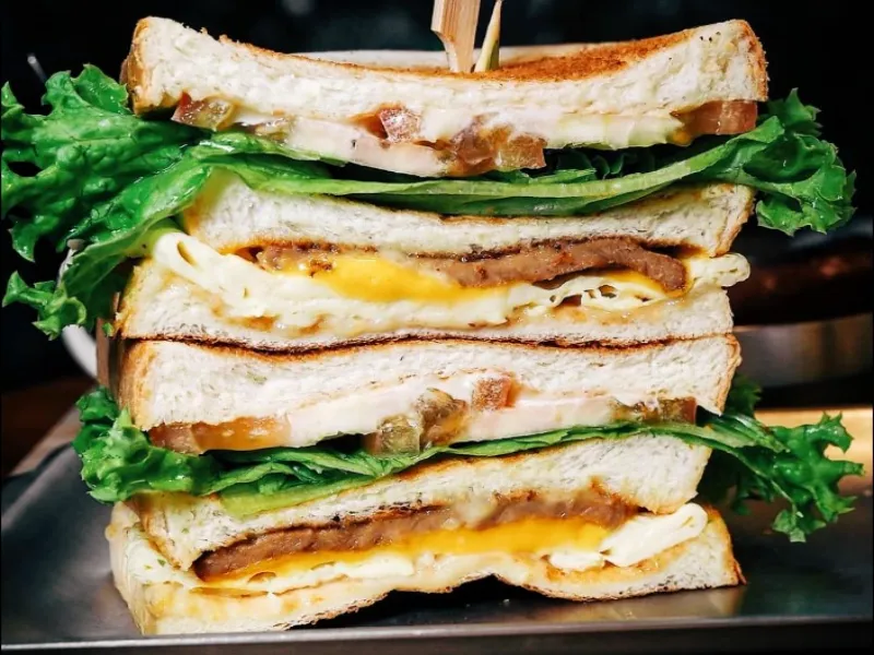 Fong Sheng Hao Pork and Egg Cheese Sandwich Savouring the Delights of Fong Sheng Hao: An Unparalleled Taiwanese Breakfast Experience