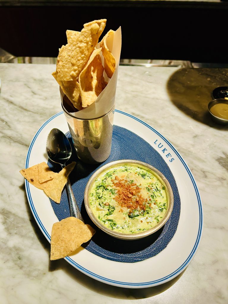 sevenrooms the clubroom amoy street spinach dip