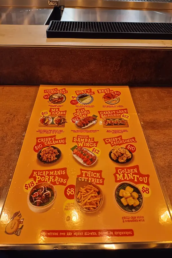 Freebird Menu