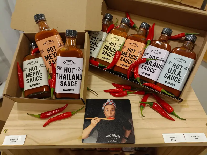 Tais Kitchen Mexican Hot Sauce new range Exclusive VIP Preview & Must-See Food Brands at Boutique Fairs Singapore: The Gifting Edition 2023!