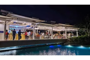 The Boathouse BE grand resort best restaurants in bohol side shot over pool