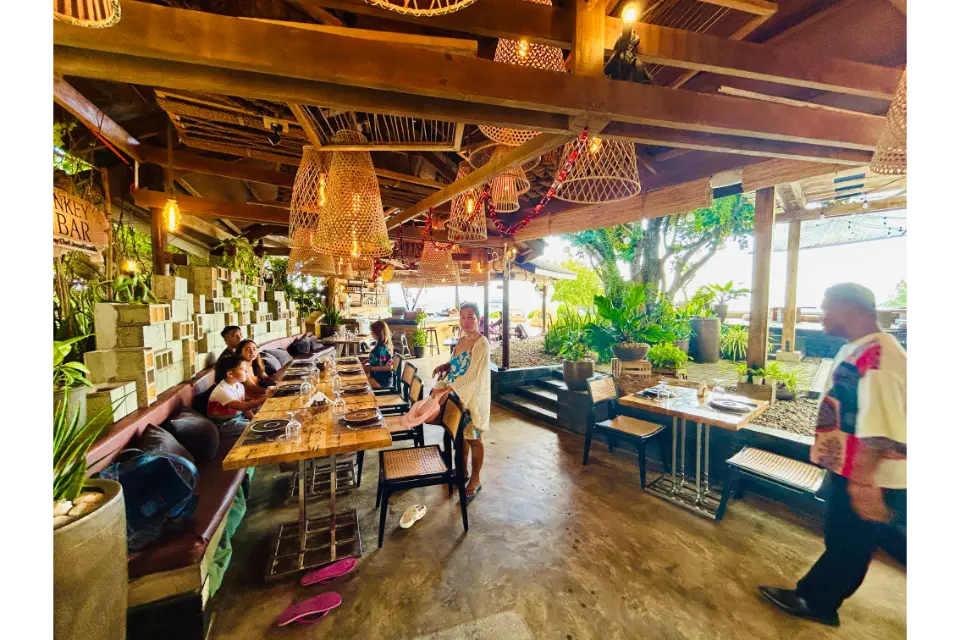 The Monkey Bar by Chef Jenzel Fontilla best restaurants in panglao bohol the interior