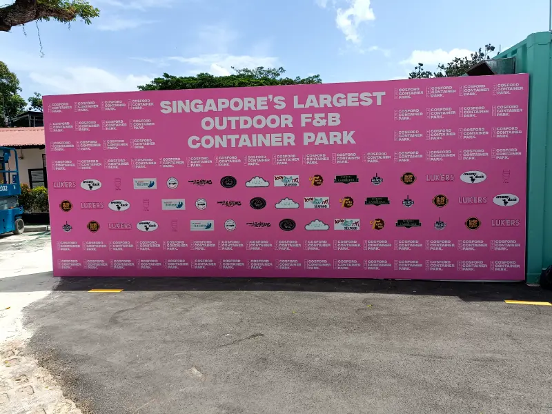 Singapore's Largest Outdoor F&B Container Park - Cosford Container Park
