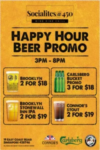 Socialites at 450 Happy Hour Beer Promo