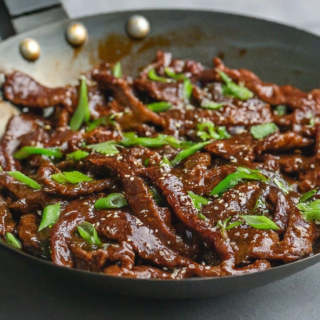 Beefy Goodness Mongolian Beef Stir Fry