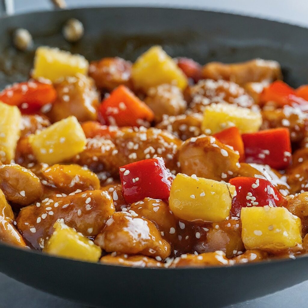 Sweet and Sour Sensation Pineapple Chicken Stir Fry