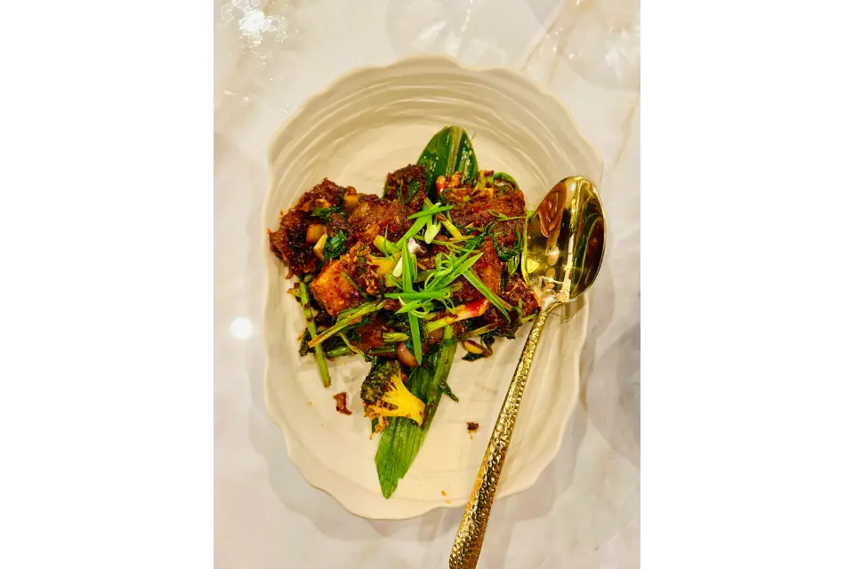 burma social review siglap stir fried pork belly asparagus